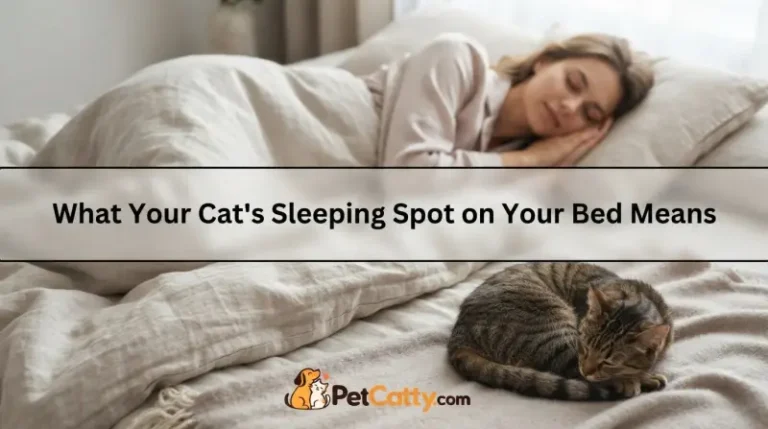 What Your Cats Sleeping Spot on Your Bed Means