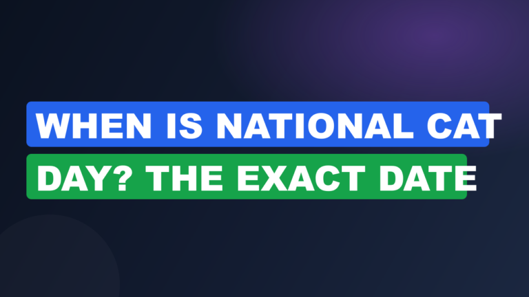 When Is National Cat Day? The Exact Date