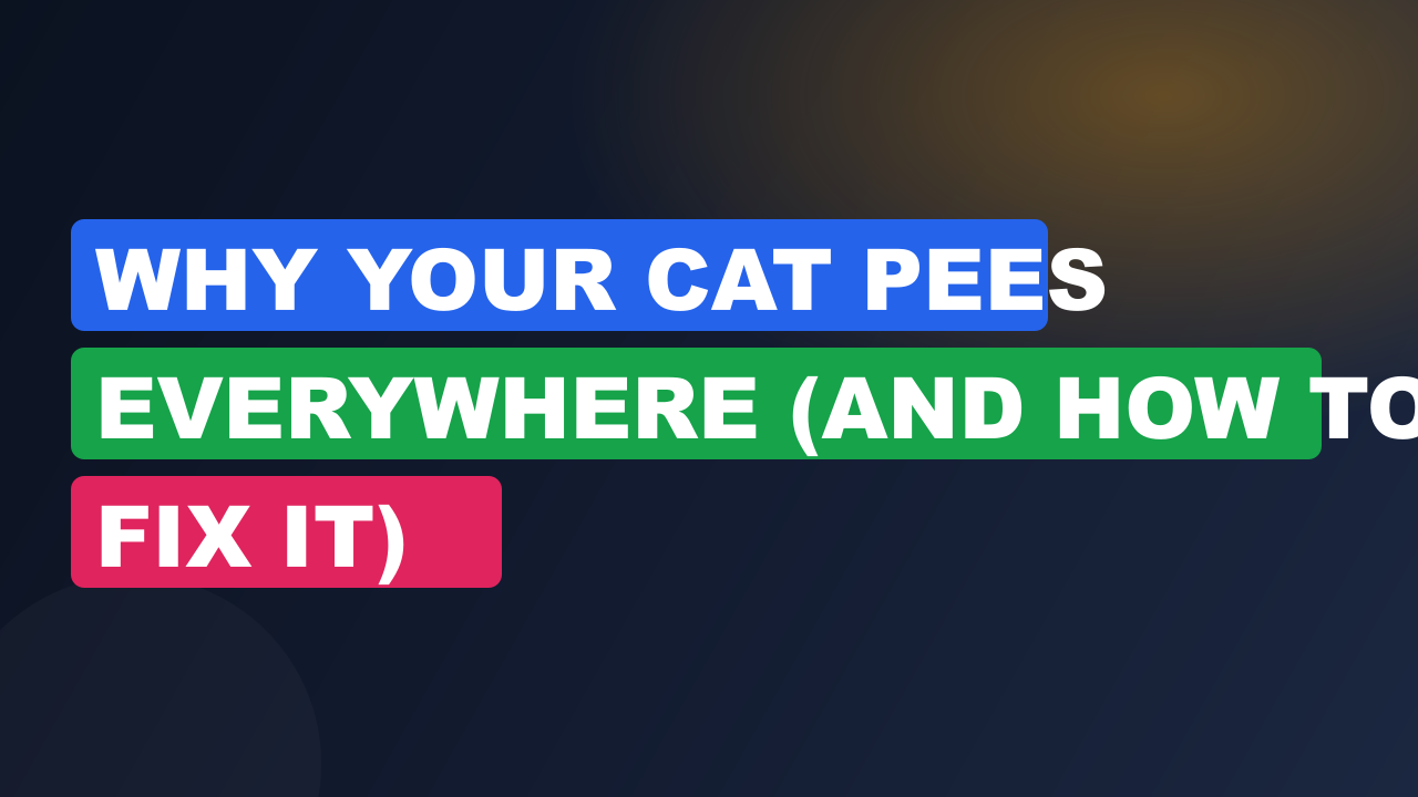 Why Your Cat Pees Everywhere (and How to Fix It)